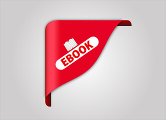 red flat sale web banner for e book