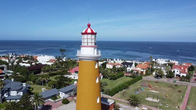 Vista aerea del faro de Punta del Este, Malonado, Uruguay