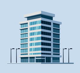modern office building illustration