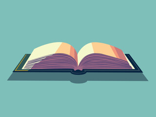 open book vector illustration