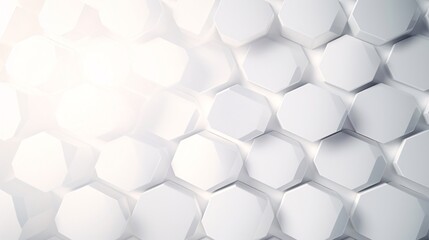 Elegant White Hexagonal Background