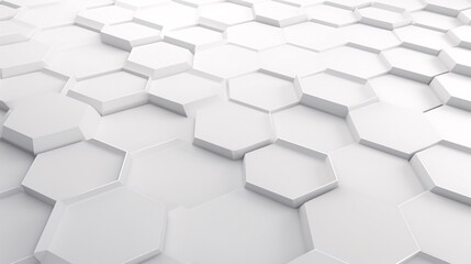 White Hexagonal Tiles Texture