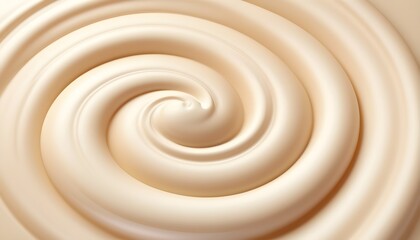 Soft cream swirl background. 3d.