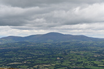 Fototapeta na wymiar View from Brandon hill, County kilkenny, Ireland