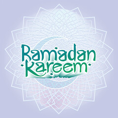 hand drawn Islamic festival Ramadan Kareem creative typography