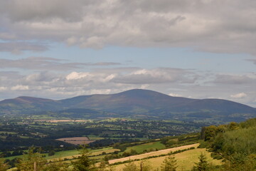Fototapeta premium View from Brandon hill, County kilkenny, Ireland