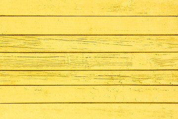 Wooden plank background. Yellow color wood. Vibrant sunny color board. Wood structure. Vintage...