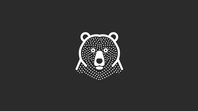  a black and white picture of a bear with the word bear in the middle of the bear's head and the word bear on the bottom of the bear's head.