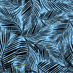 leaves pattern seamless. Vector illustration for the textile industry.