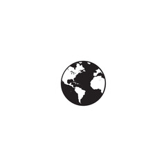 Globe world icon flat vector design