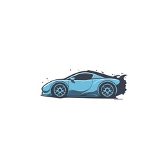 Racing car icon flat vector design