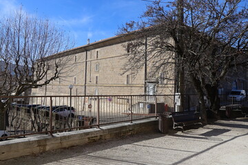 La prison, vue de l'extérieur, ville de Privas, département de l'Ardèche, France