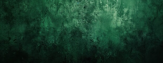 Fototapeta premium Green Wall With Black Background