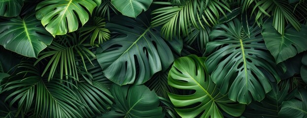 Abundant Green Leaves Covering Wall