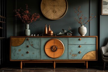 Contemporary Elegance Chic Living Spaces with Modern Furnishings and Artistic Flair Home Decor Ideas. Generative AI