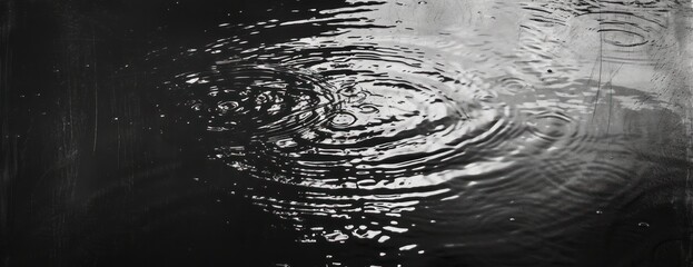 Black and White Water Ripples