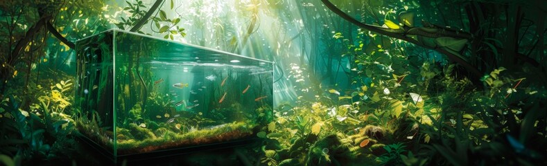 Enchanted Forest Aquarium - obrazy, fototapety, plakaty