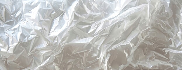 Close-up of a White Plastic Bag - obrazy, fototapety, plakaty
