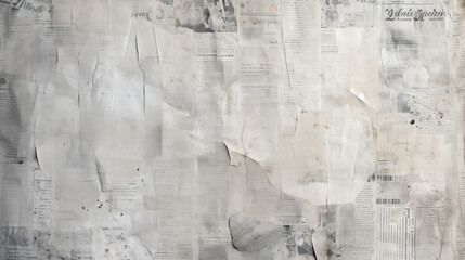 Aesthetic Torn Newspaper Background