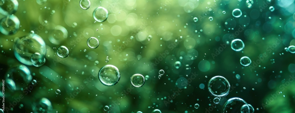 Poster rain drops on window with green trees in background