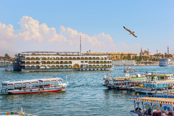 Touristik boats on Nile