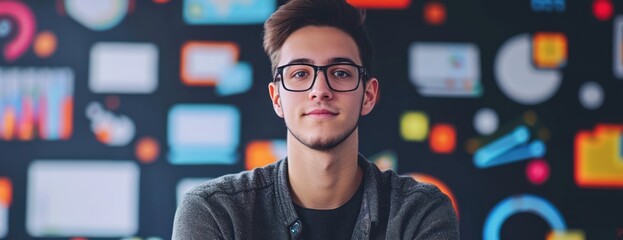 Smiling Man With Glasses digital marketing