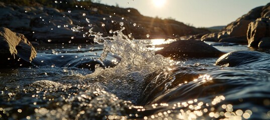 Capturing Nature's Force: A Mesmerizing Cinematic Journey Through the Dynamic Power of a Majestic River in Motion