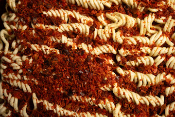 Noodles Preparing to Cook