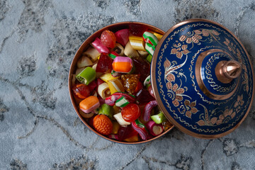 Colorful Ramadan Eid Candy and Chocolate in the Traditional Ottoman Cuisine Desserts Photo, Eid Celebration Among Family Photo, Üsküdar Istanbul, Turkiye (Turkey)