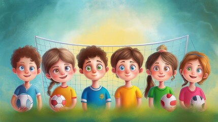 picture of a kid's volleyball team