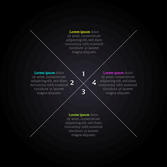 Infographic design with 4 options or steps. Infographics for business concept.