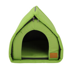 Pet kennel, fabric nest house for small dogs and cats, isolated white and transparent background....