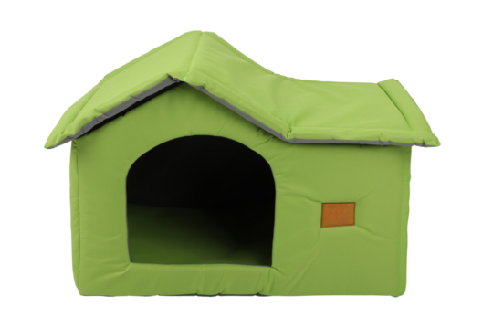 Pet kennel, fabric nest house for small dogs and cats, isolated white and transparent background. isolated png background.