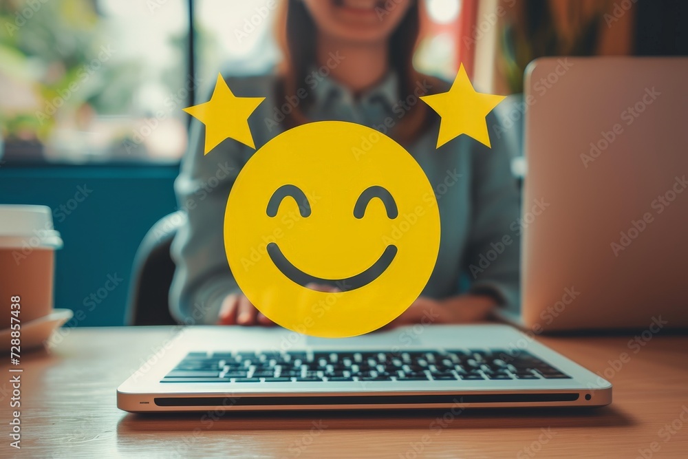 Poster transform your digital media projects with a series of joyful emoticons: from happy icons to express
