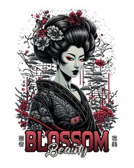 Japanese Geisha - Blossome beauty - Design