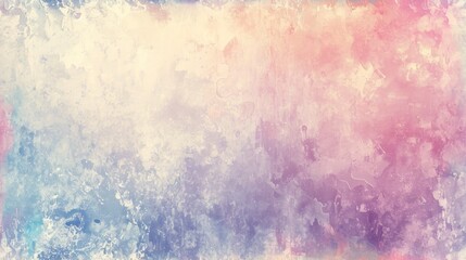 Obraz premium a grungy background with a pink, blue, and yellow hued paint pattern on the bottom half of the image