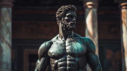 Fototapeta premium Statue of the Greek thinker Stoicism