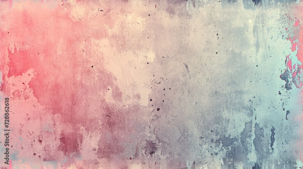 Poster a close up of a window with a red and blue paint splattered on the window and a red and blue paint s