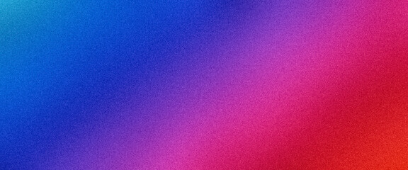 Ultrawide blue pink red purple orange abstract gradient grainy wavy premium background. Perfect for design, banner, wallpaper, template, creative projects, desktop. Exclusive quality, vintage style