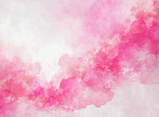 Pink watercolor abstract background. Copy space.