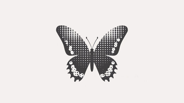  a black and white picture of a butterfly with the word butterfly on it's back side and the words butterfly on the front of the back side of the image.
