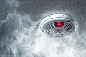 Composite image of smoke detector digitally created