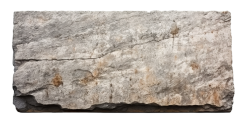 Old granite sign plate, cut out