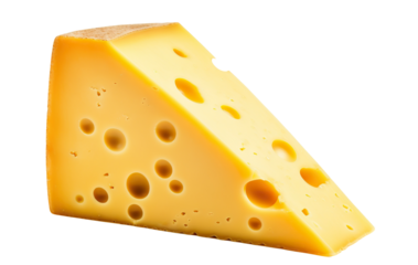Piece of delicious cheese cut out