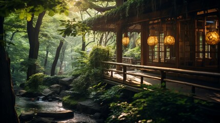 Small Wooden House in Forest