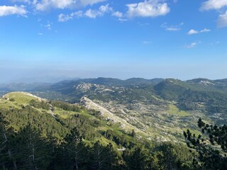 Fototapeta na wymiar View of the mountains, Montenegro
