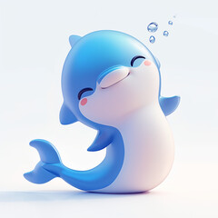3d dolphin cartoon