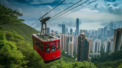 Transportation in Hong Kong includes the iconic tram and cable car systems. Popular tourist attractions such as The Peak Tram and Ngong Ping 360 Cable Car offer scenic tours