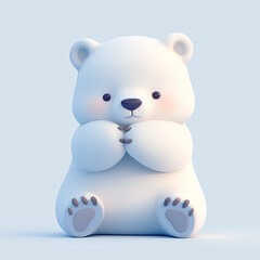 cute polar bear teddy