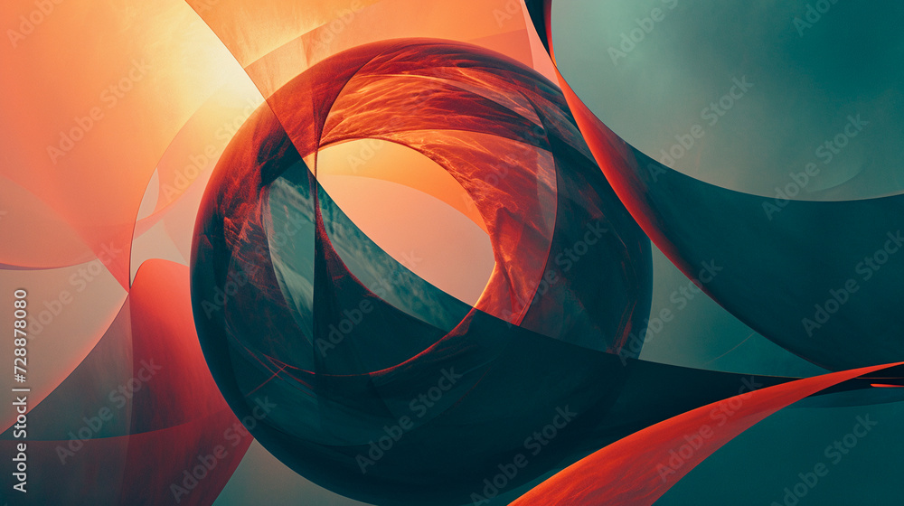 Poster harmonic merge: artistic exploration combining both gender symbols in an abstract form